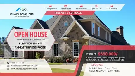 Real Estates Promo Freebies template preview