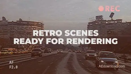 Retro Scenes Freebies template preview