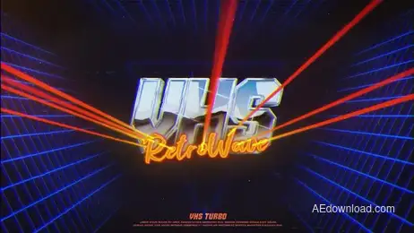 Retro VHS Logo Freebies template preview