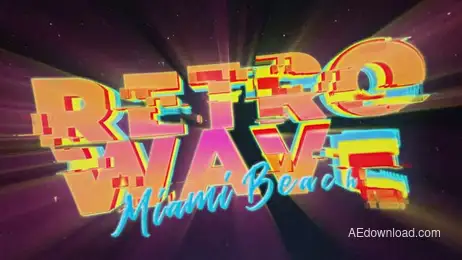 Retro Wave Intro #12 Freebies template preview