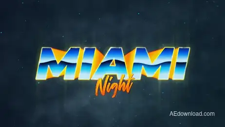 Retro Wave Intro #3 Freebies template preview