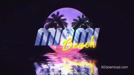 Retro Wave Logo Freebies template preview