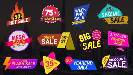 Sale Lables & Badges_5 Freebies template preview