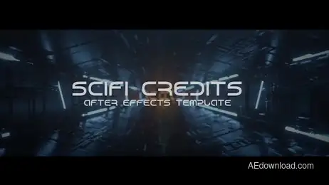 Sci-fi Tunnel Credits Freebies template preview