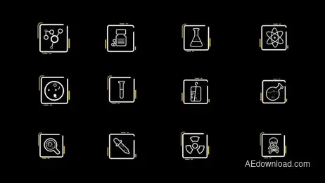 Science Icons Freebies template preview