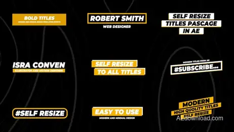 Self Resizing Titles Freebies template preview