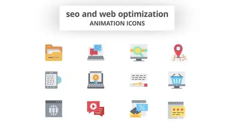 SEO & Web Optimization - Animation Icons Freebies template preview