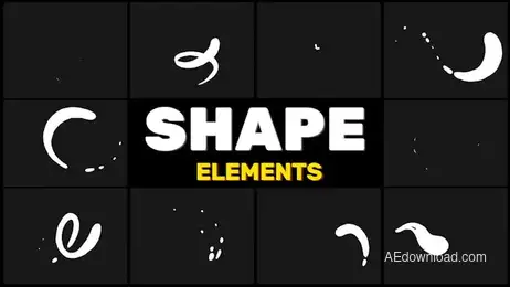 Shape Elements Freebies template preview