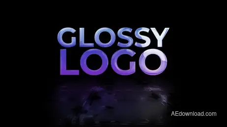 Simple Glossy Logo Reveal Freebies template preview