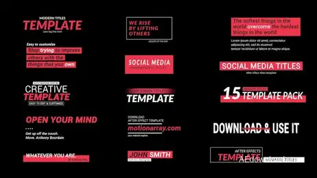 Social Media Titles 2.0 Freebies template preview