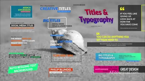 Social Media Titles 3.0 Freebies template preview