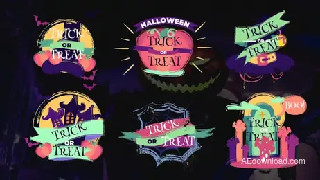 Spooky Halloweeen Titles Freebies template preview
