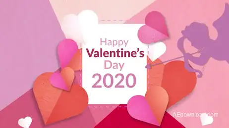 St Valentine Opener Card Freebies template preview