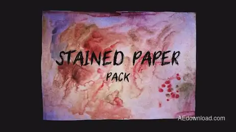 Stained Paper. Logo And Titles Freebies template preview