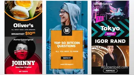 Stories & Posts III Freebies template preview