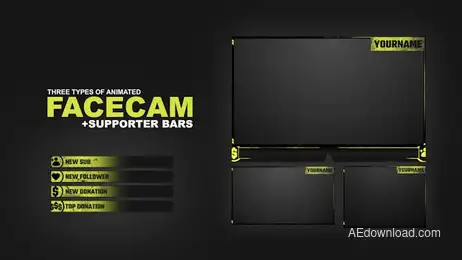 Stream Package - Overlays, Screens V3 Freebies template preview