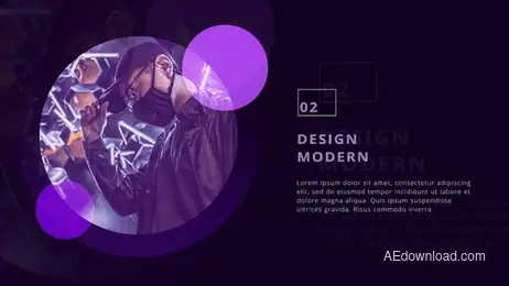 Stylish Circle Presentation Freebies template preview