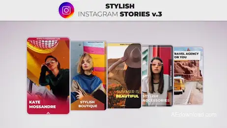 Stylish Instagram Stories V.3 Freebies template preview