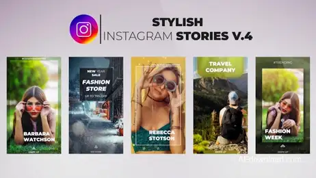 Stylish Instagram Stories V.4 Freebies template preview
