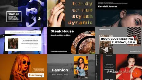 Stylish Typography Freebies template preview