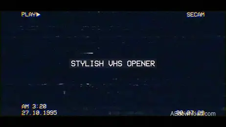 Stylish VHS Opener Freebies template preview