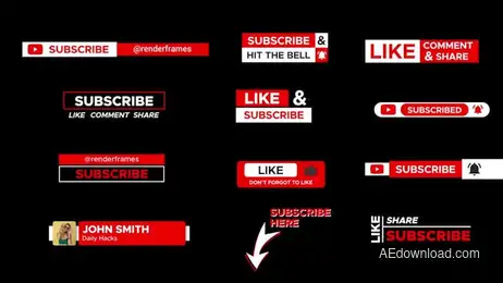 Subscribe Titles 2.0 Freebies template preview