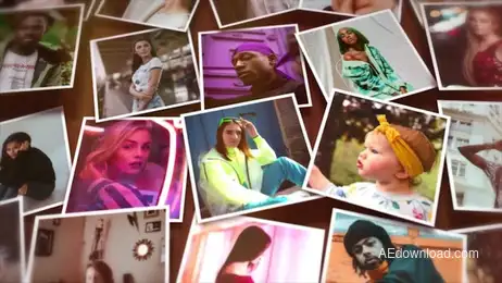 Summer Photo Wall Freebies template preview