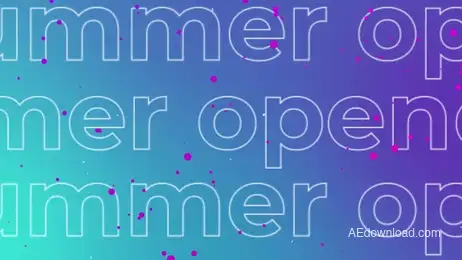 Summer Typo Opener Freebies template preview