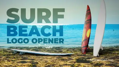 Surf Beach Logo Freebies template preview