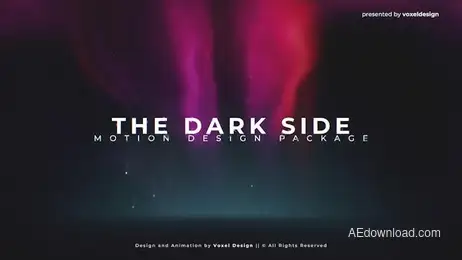 The Dark Side Titles Freebies template preview