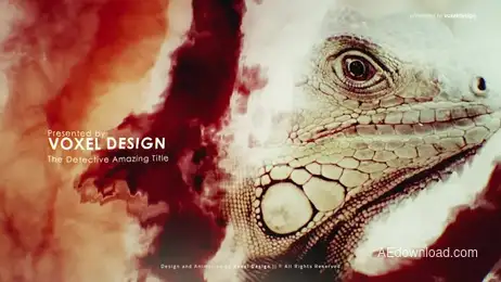 The Detective Title Freebies template preview