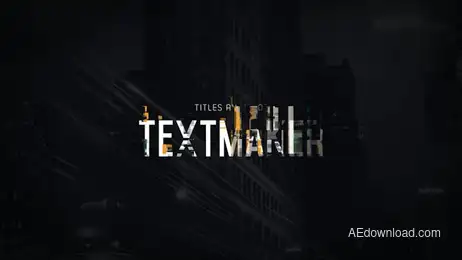 Titles Animator - Digital Glitch Freebies template preview