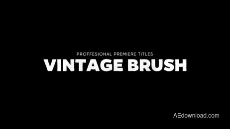 Titles Animator - Vintage Brush Freebies template preview