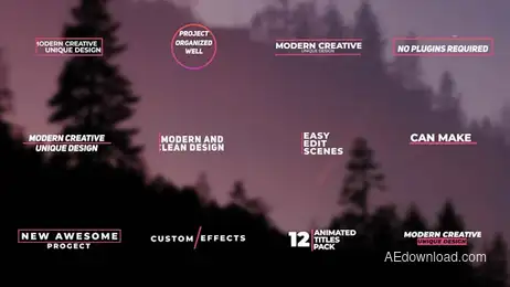 Titles Pack Freebies template preview