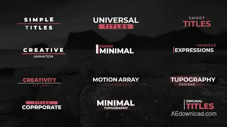 Titles V.2 Freebies template preview