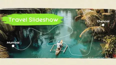 Travel Slideshow Freebies template preview