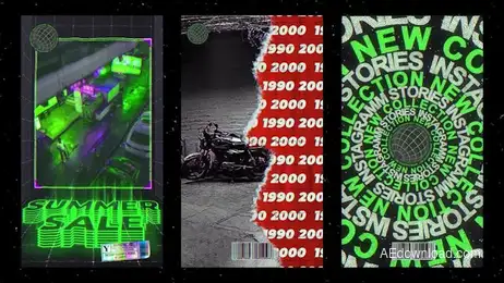 Trendy Instagram Stories V.2 Freebies template preview