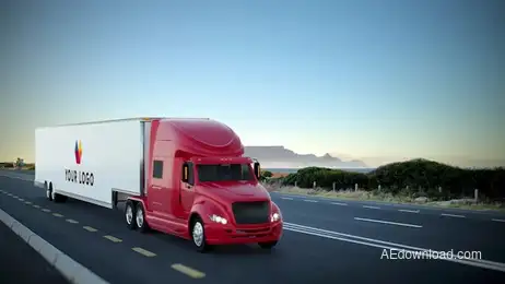 Truck Logo Reveal Freebies template preview