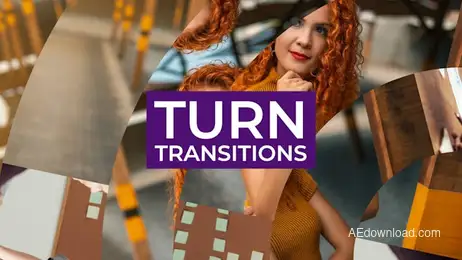 Turn Transitions Freebies template preview