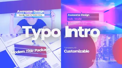 Typo Intro Freebies template preview