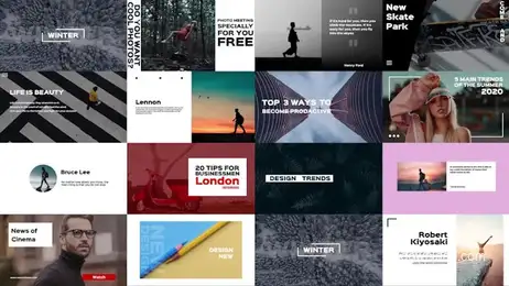 Typo Scenes Freebies template preview