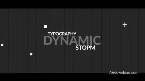 Typographic Dynamic Intro Freebies template preview