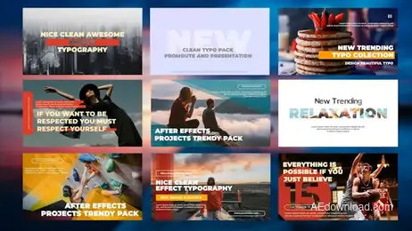 Typography - Modern V.2 Freebies template preview