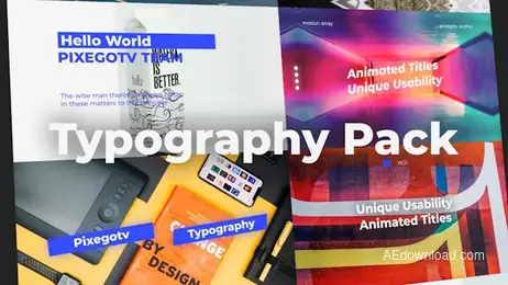 Typography Pack Freebies template preview