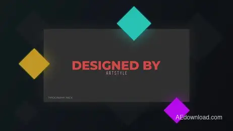 Unique Typography Scenes Freebies template preview