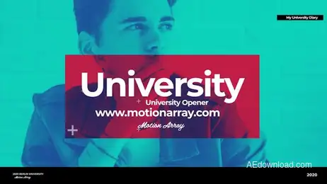 University Photo Opener V2 Freebies template preview