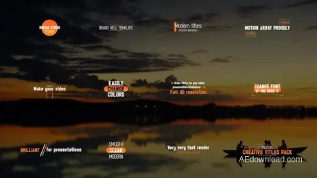 Unusual Creative Titles 4k Freebies template preview