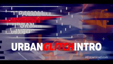 Urban Glitch Intro Freebies template preview