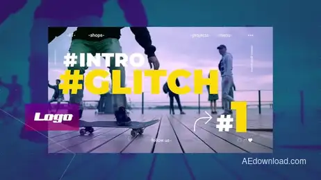 Urban Glitch Promo Freebies template preview