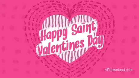 Valentine's Typography Freebies template preview